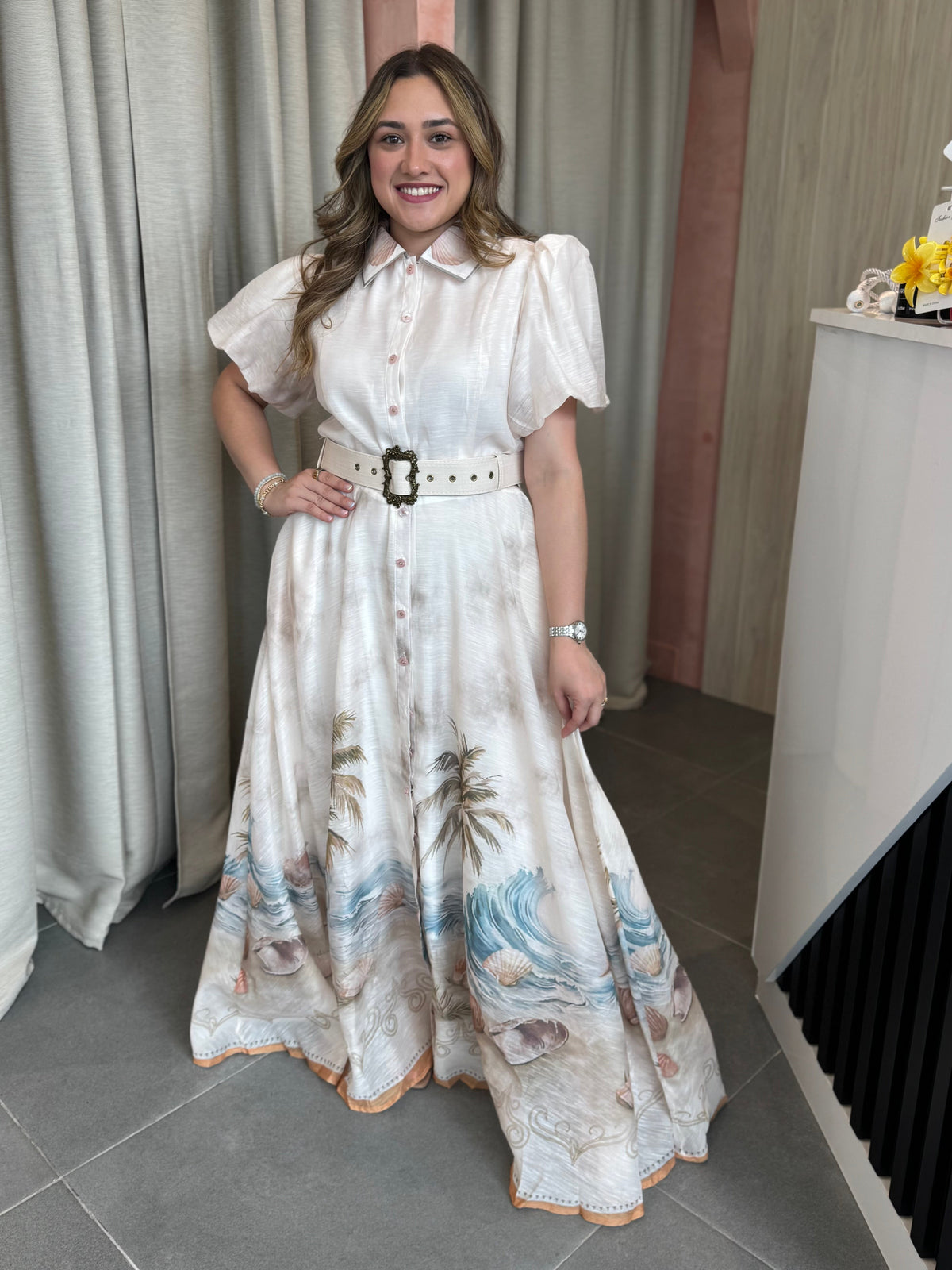 Apricot Maxi Dress