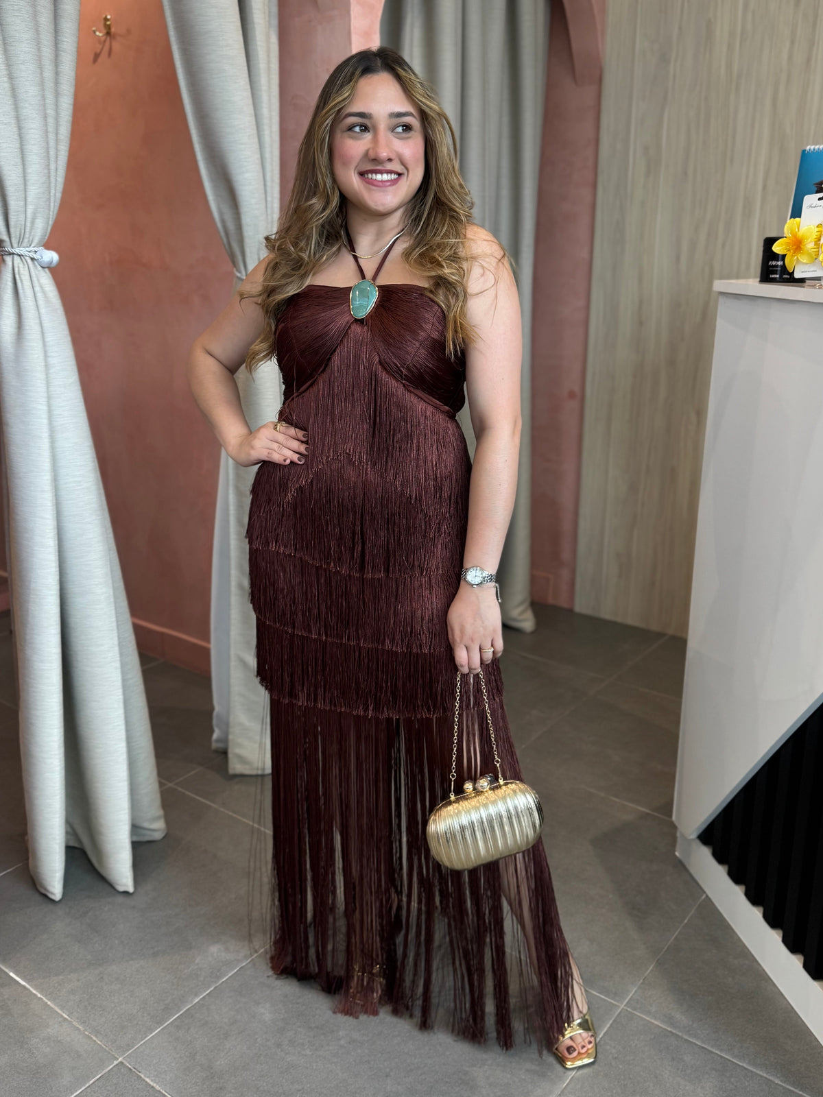 Maylin Choco Maxi Dress