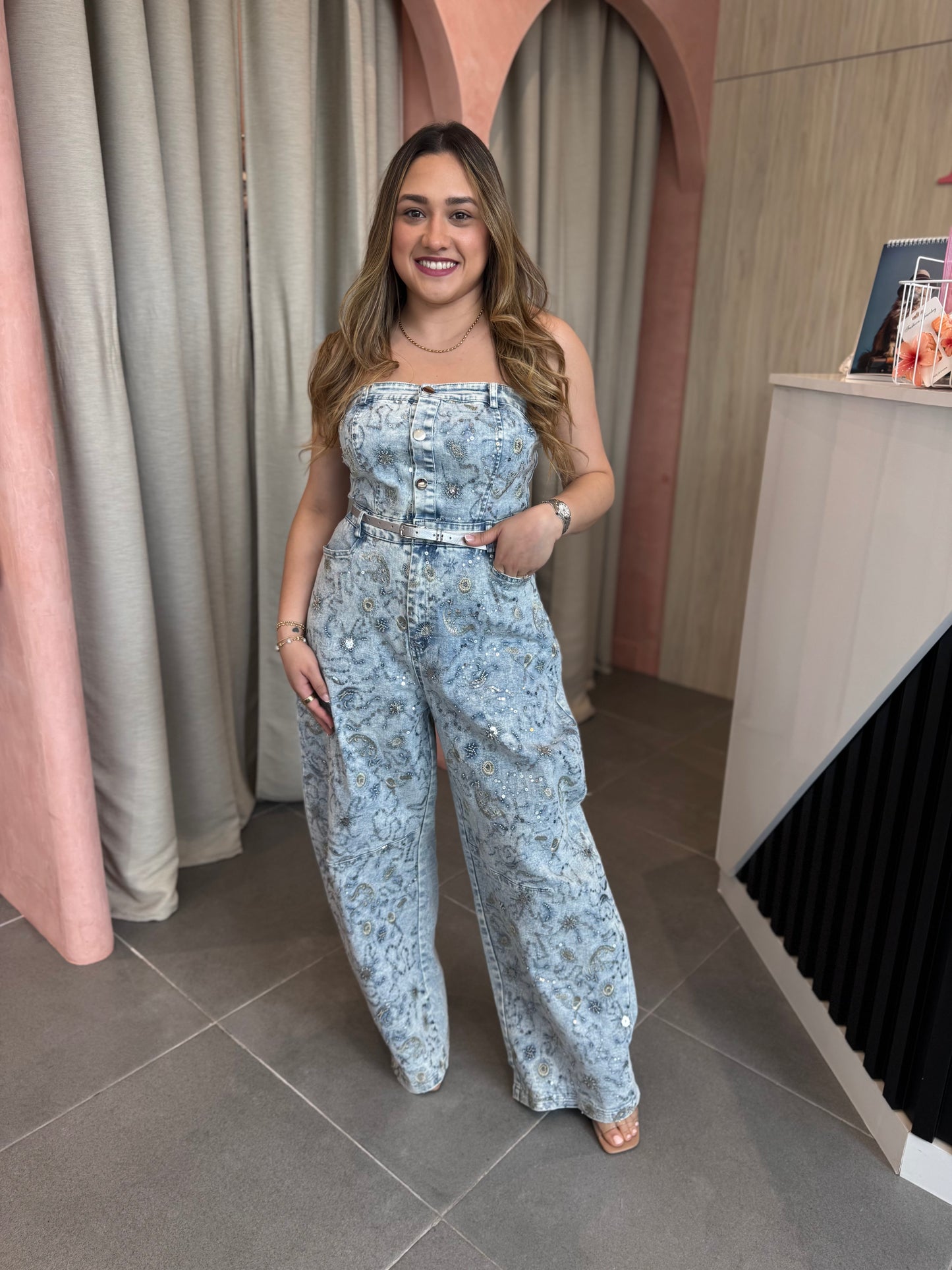 Starlight Denim Jumpsuit