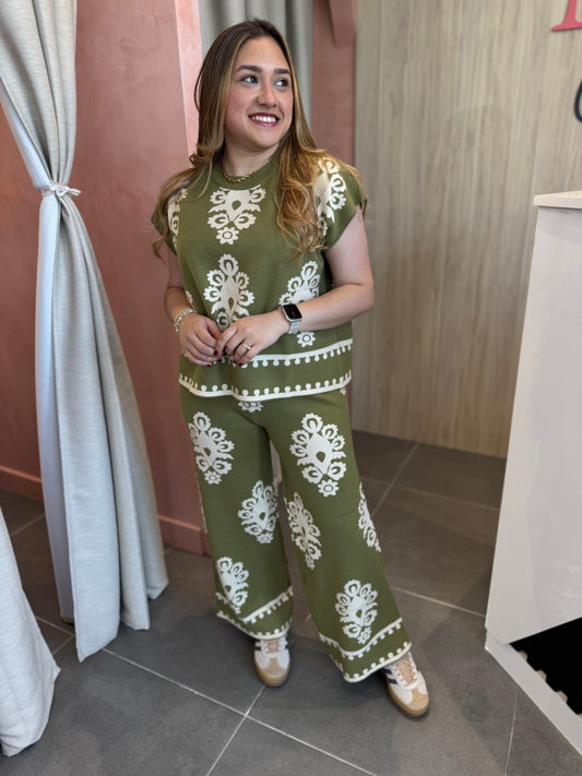 Anitta Olive Comfy Set