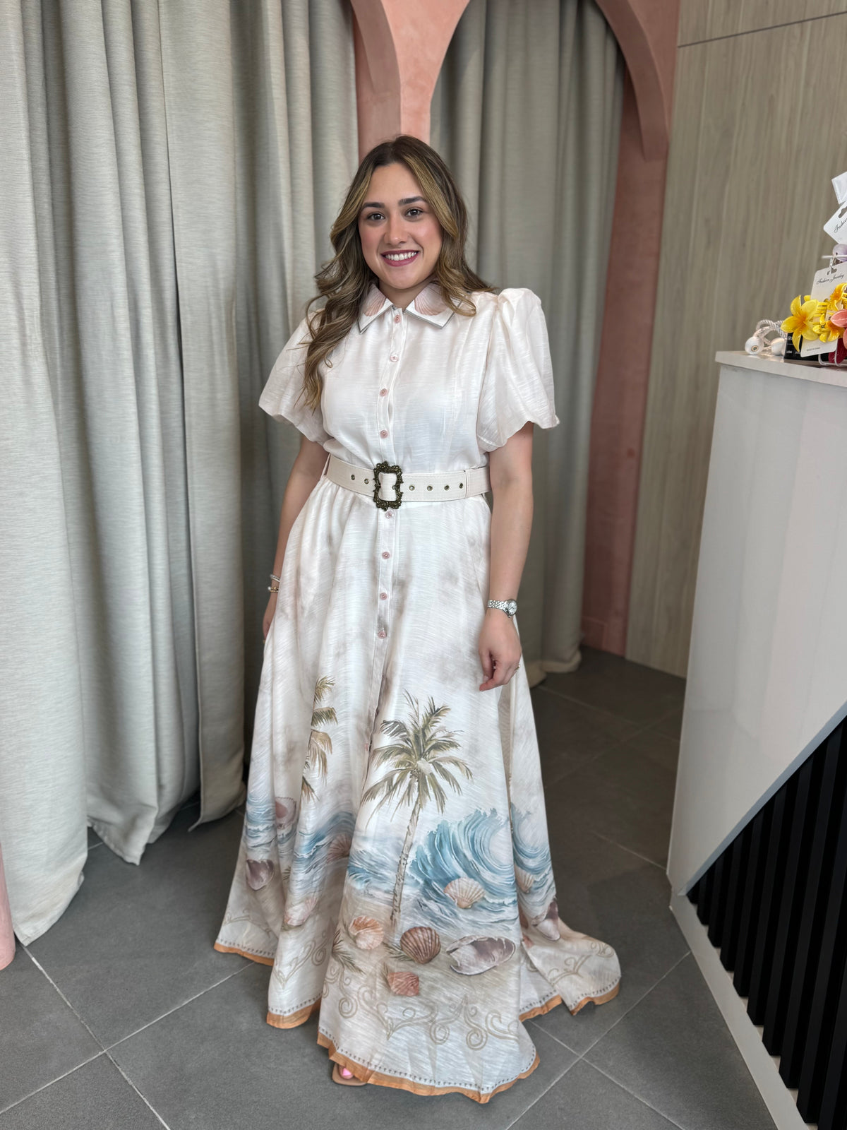 Apricot Maxi Dress