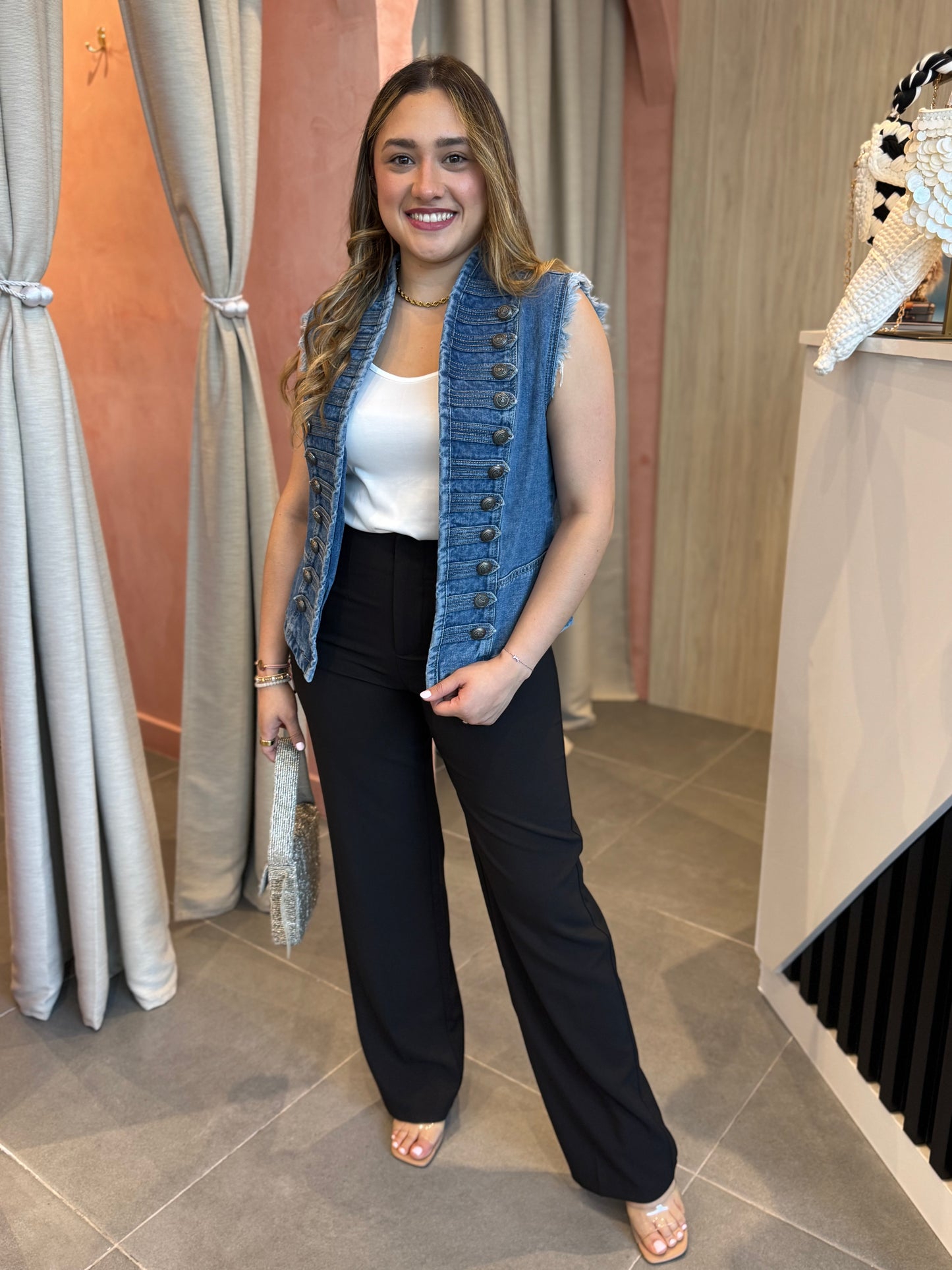 Chaleco Napoleón Denim