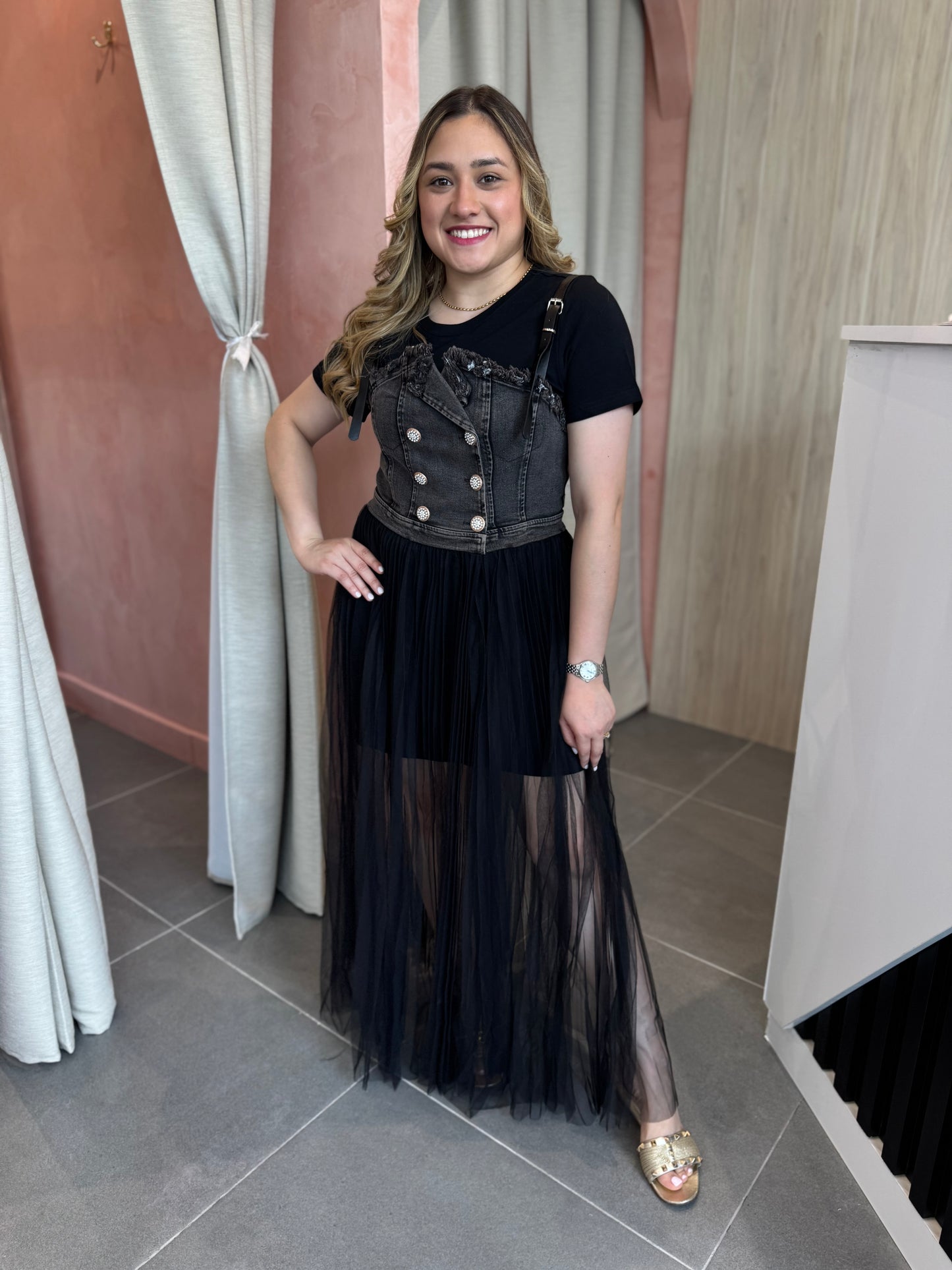 Black short Tule Dress