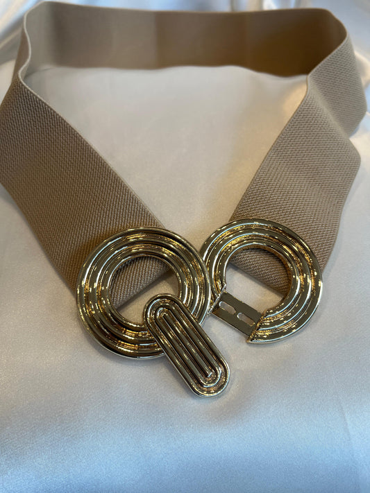 Correa elástica Beige