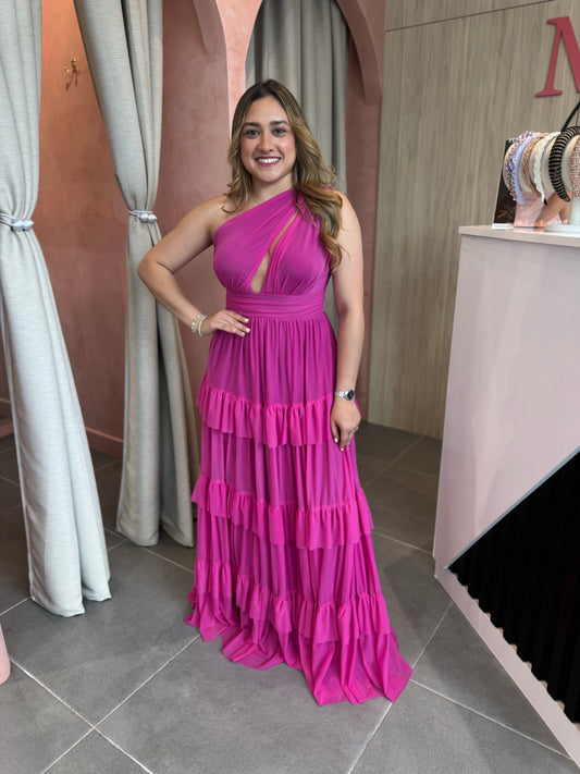 Vestido Abril Fucsia