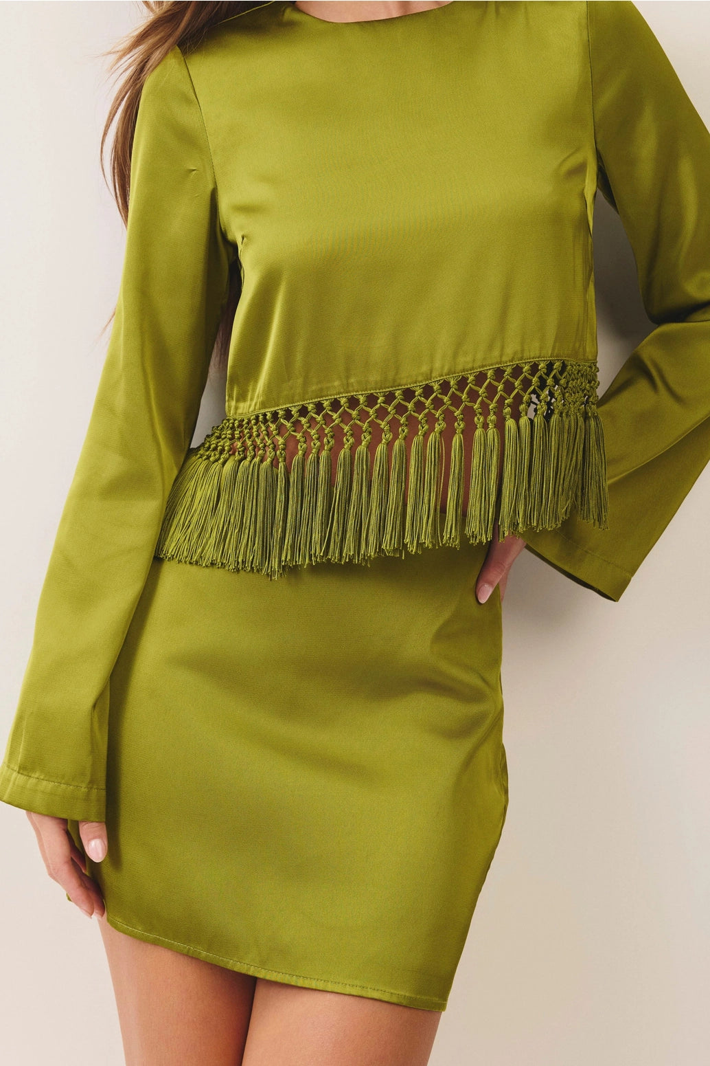 Olive Fringe Set - 30 Oct