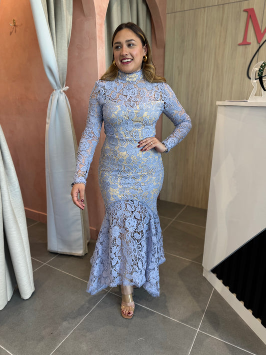 Angela Lilac Midi Dress