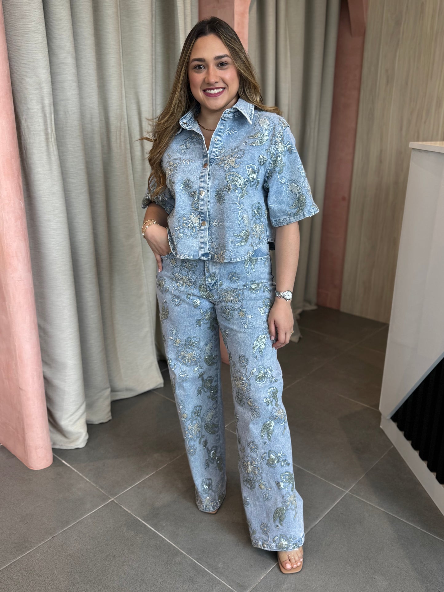 Magdalena Denim Set