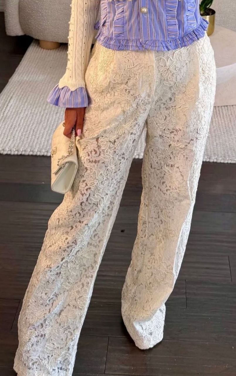 Vanilla Lace Trousers