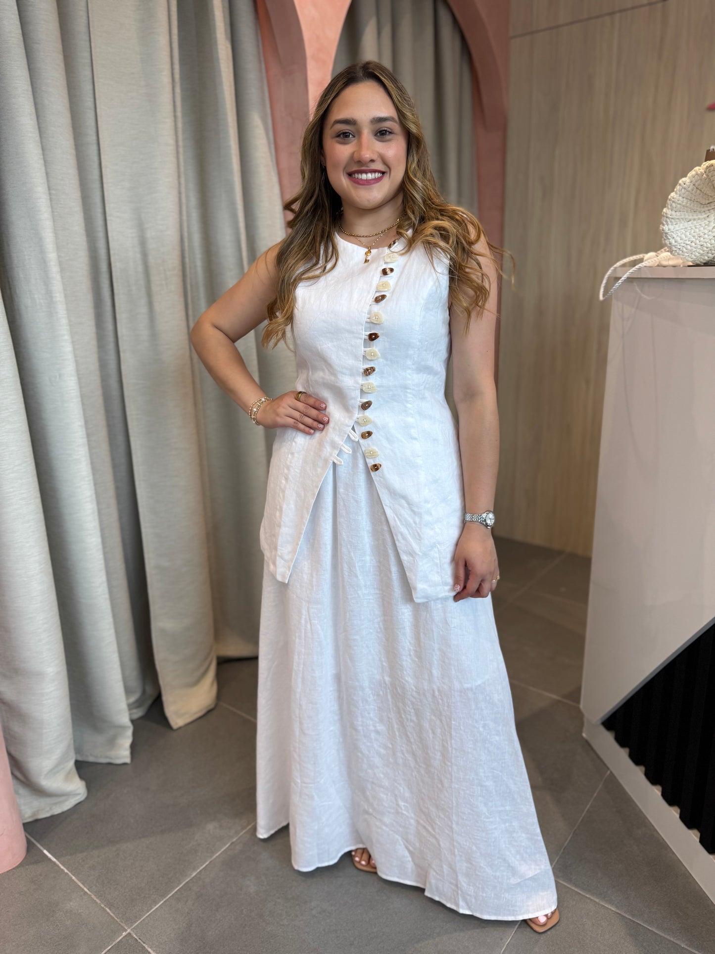 White Skirt Set