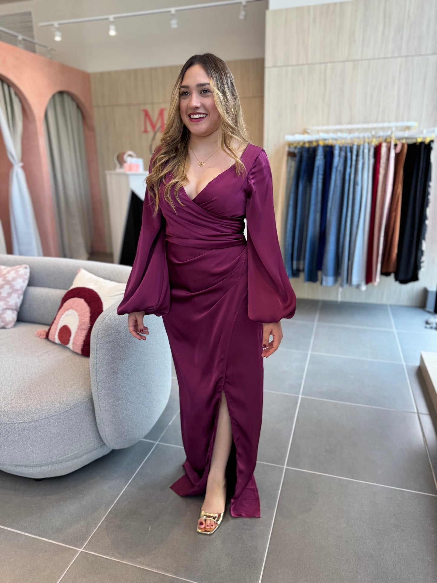 Aida Berry Maxi Dress