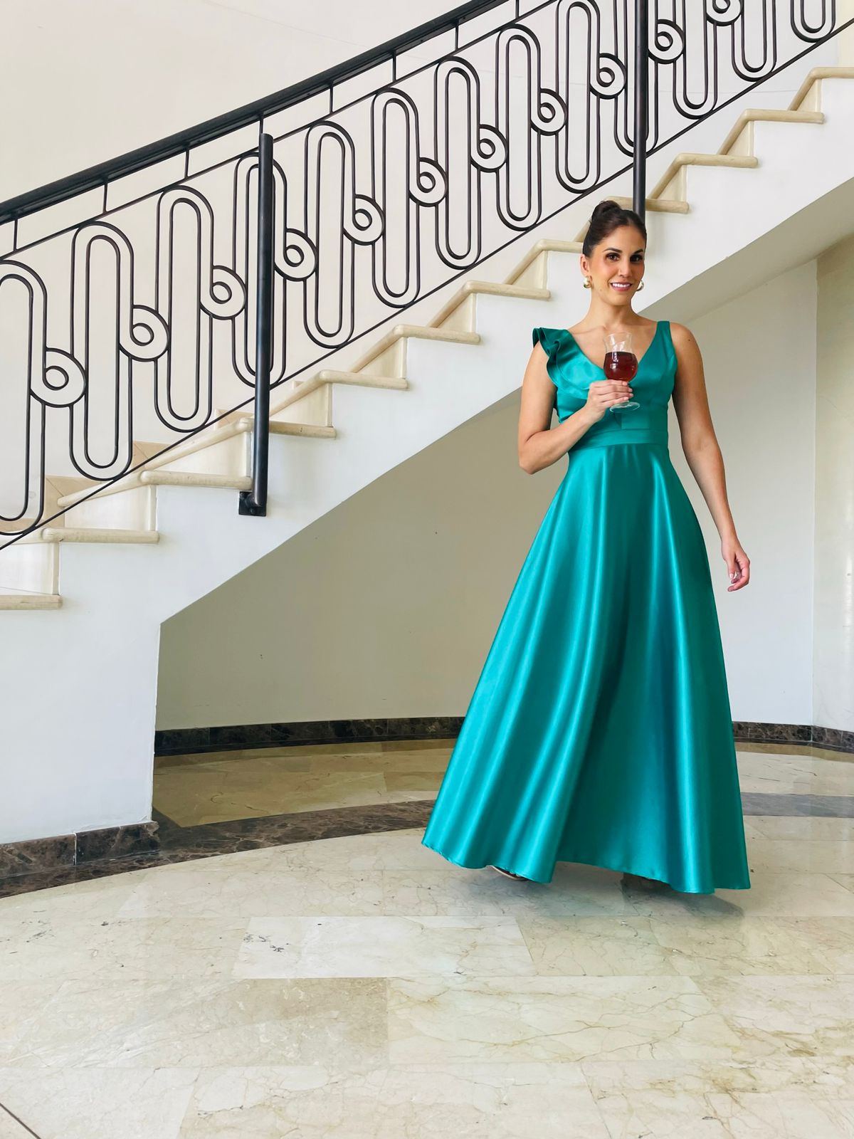 Vestido Carlota Turquesa