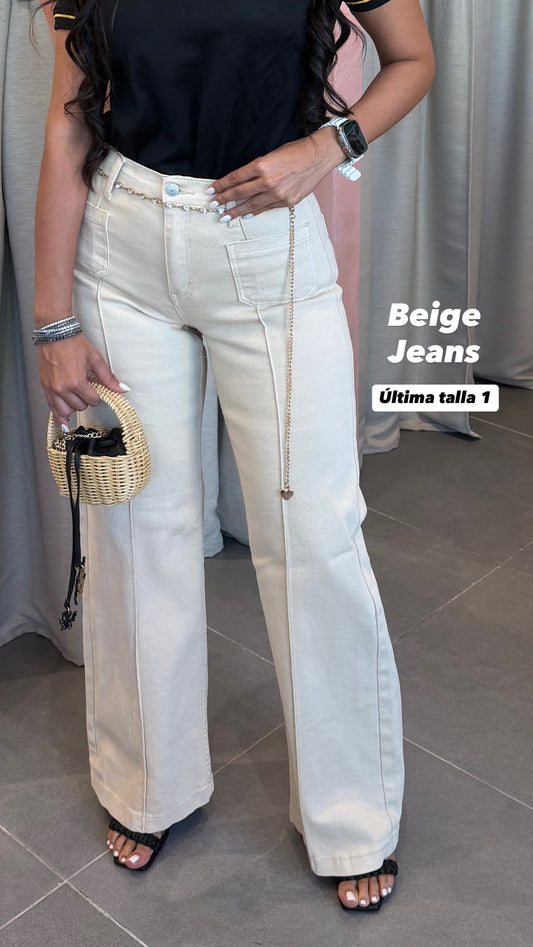 Beige Sand Jeans