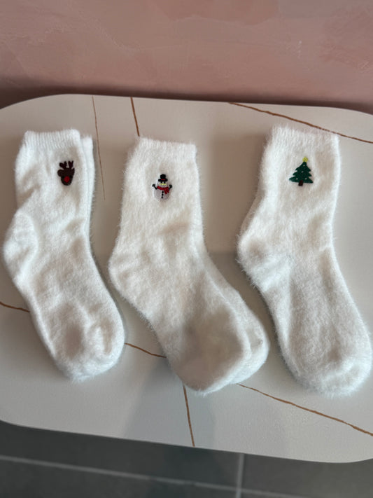 3 Pares de Medias Blancas