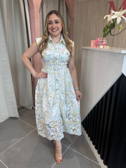 Lilac Midi Dress