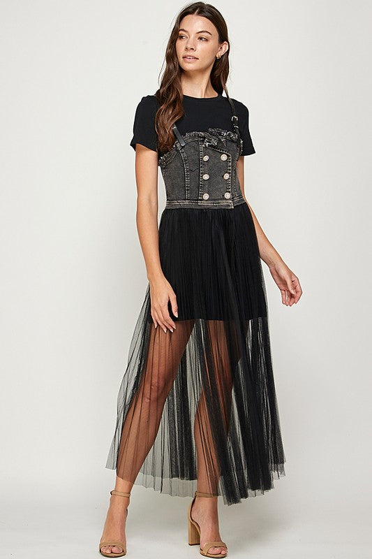 Black short Tule Dress