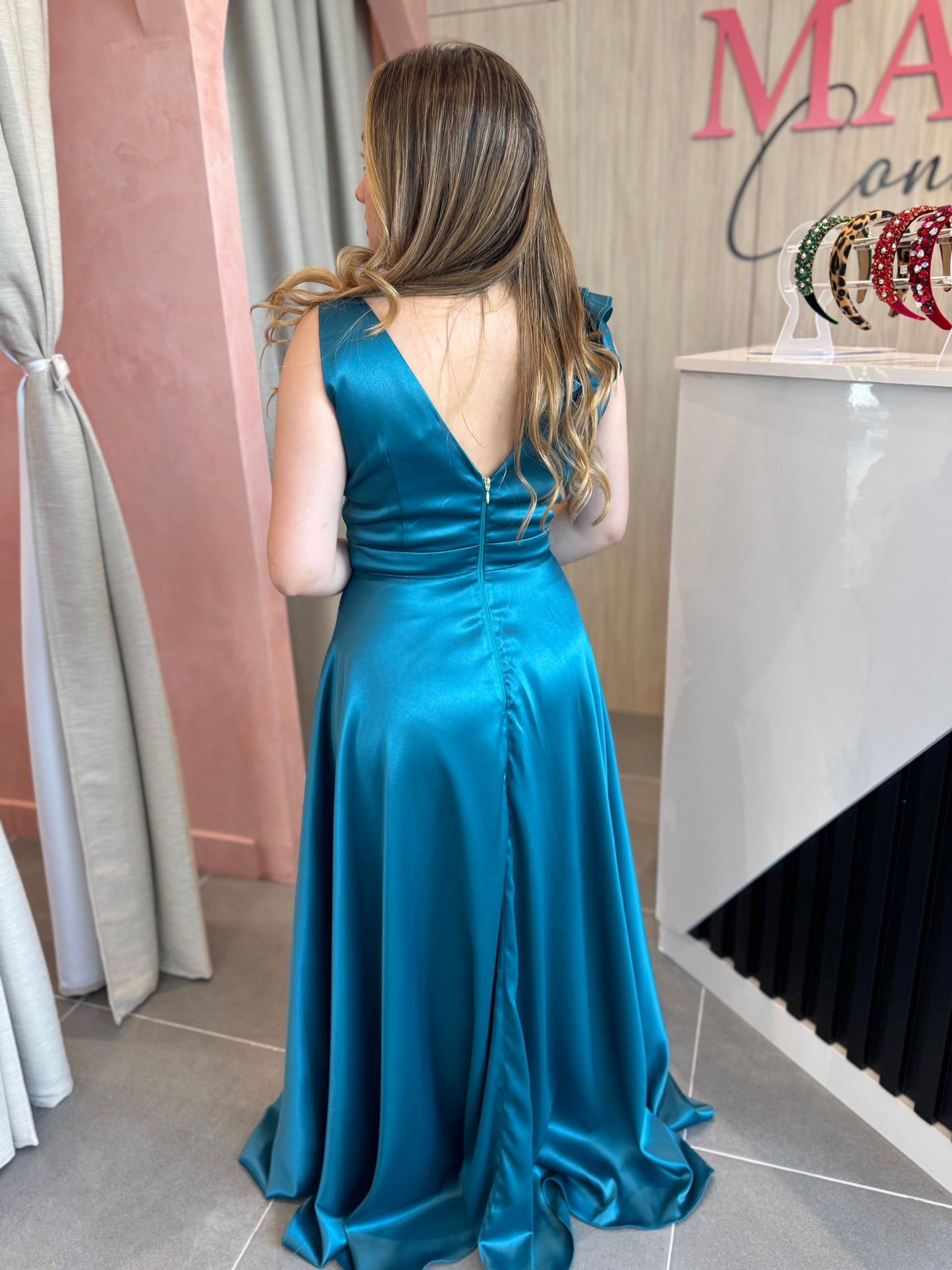 Vestido Carlota Turquesa