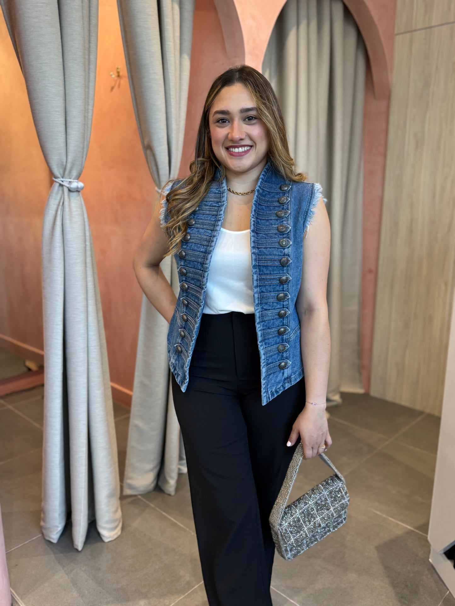 Chaleco Napoleón Denim
