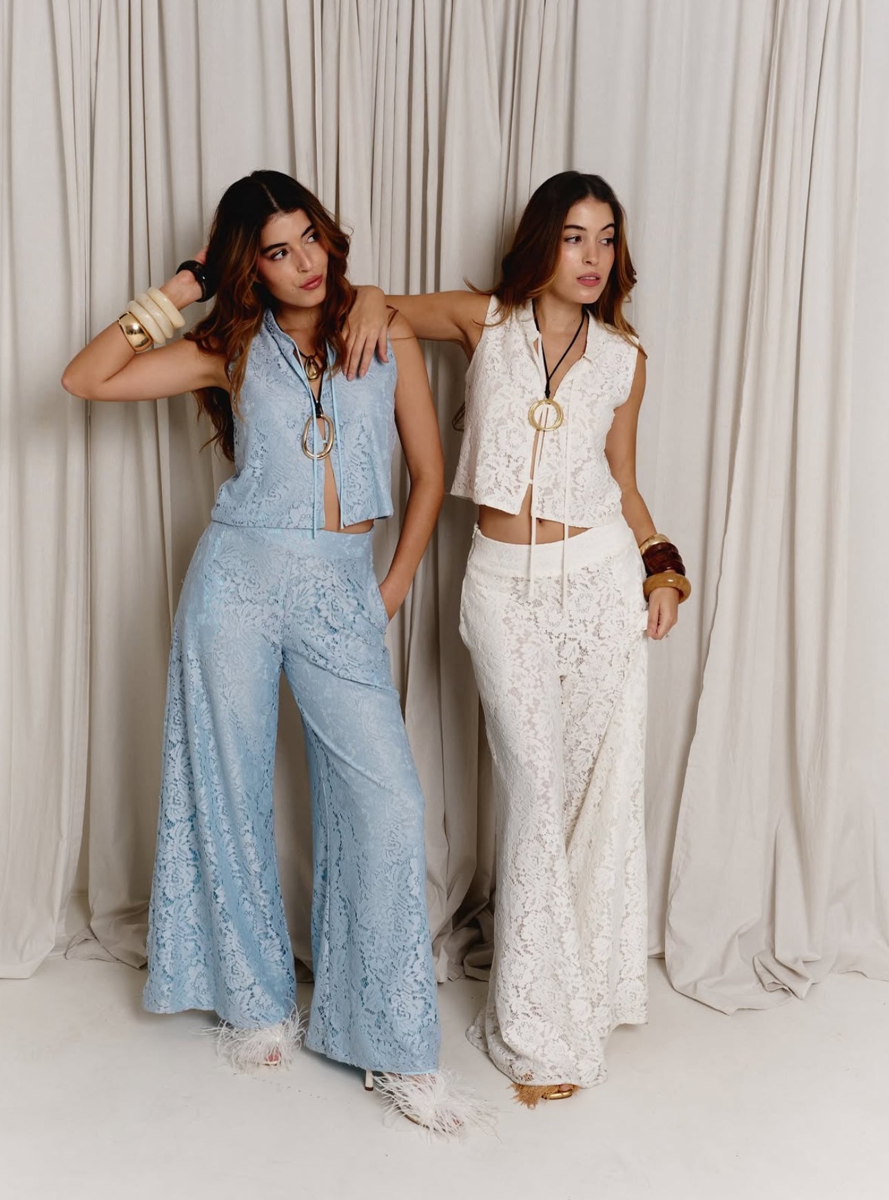 Sky Blue Yes Girl Set