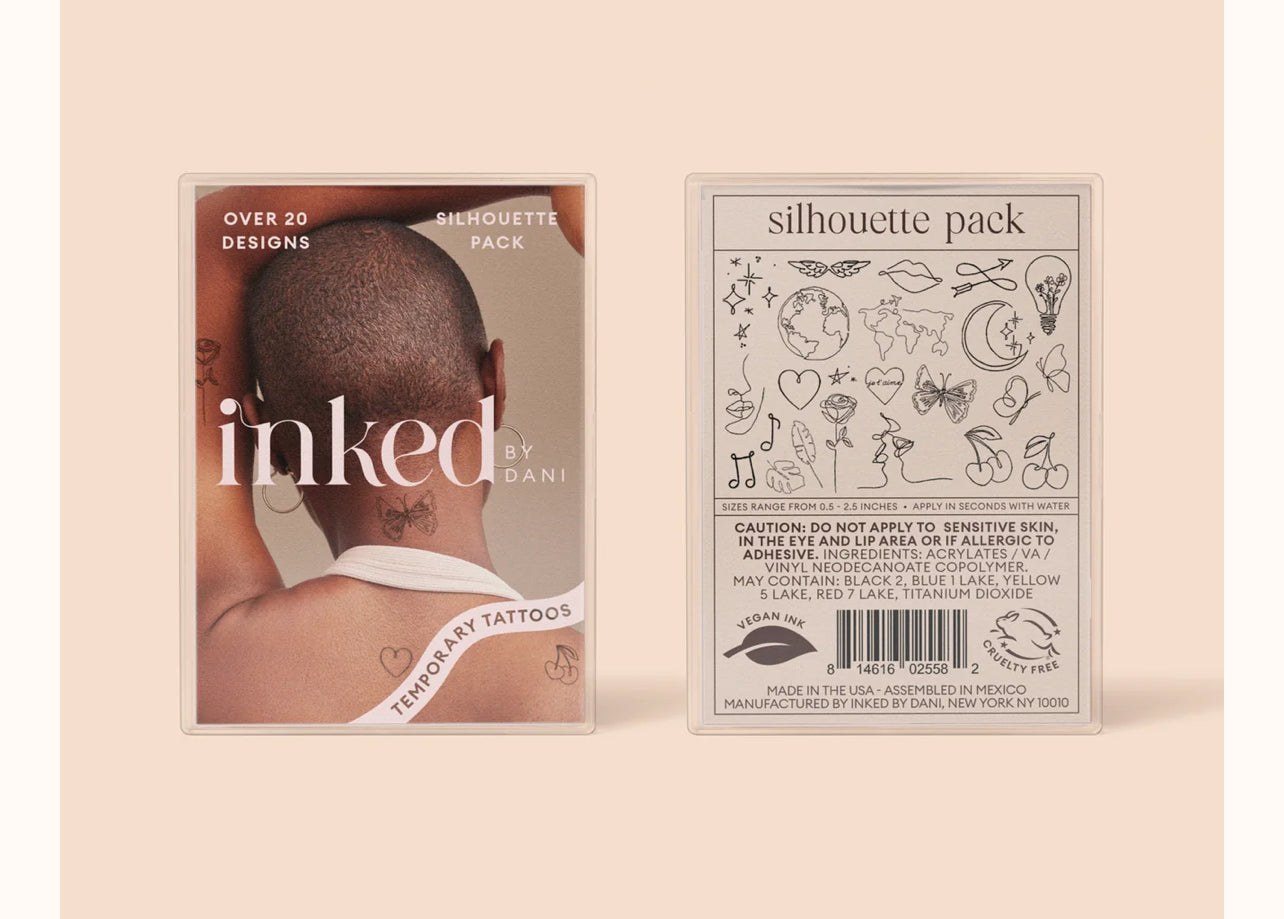 Silhouette Pack / Temporary Tattoos