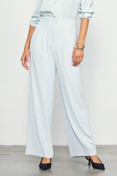 Dove Grey Wide Leg Pants