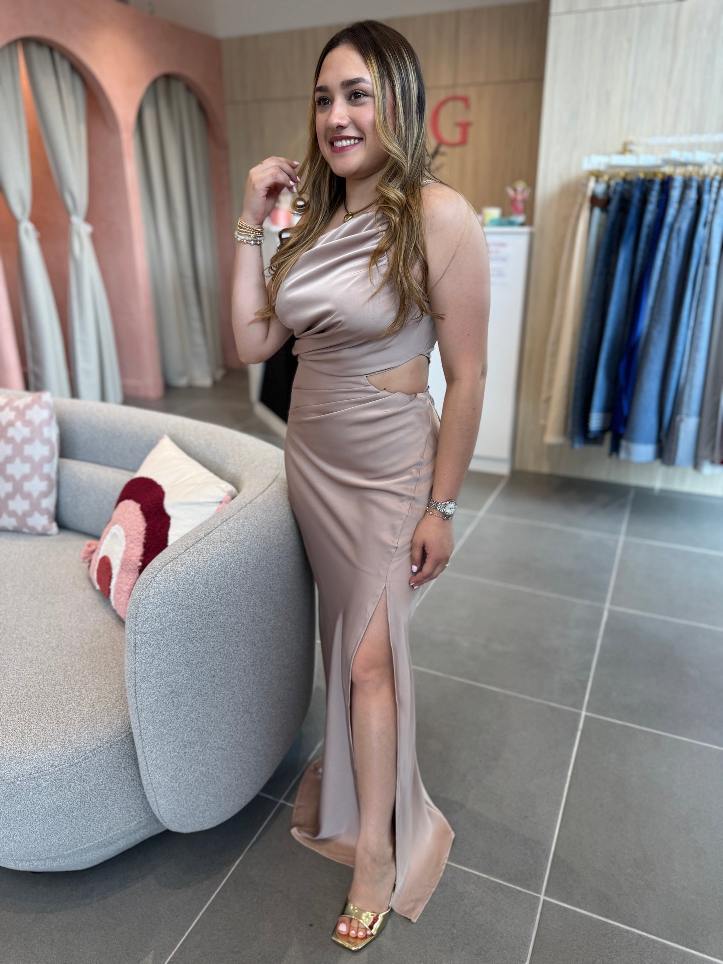 Champagne Maxi Dress