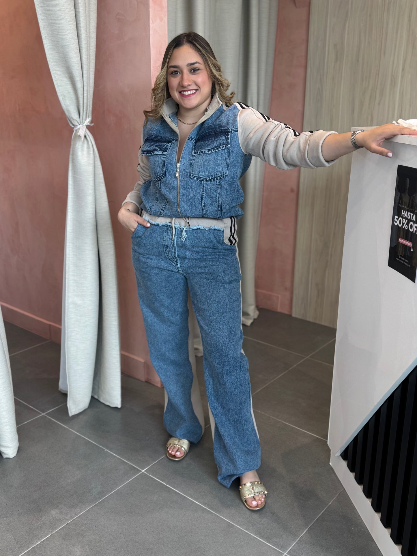 Elka Cotton Denim Set