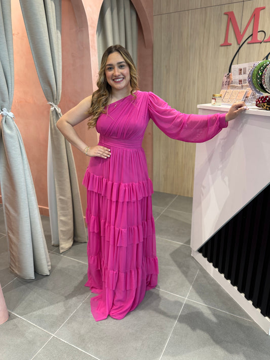 Vestido Alejandra Fucsia