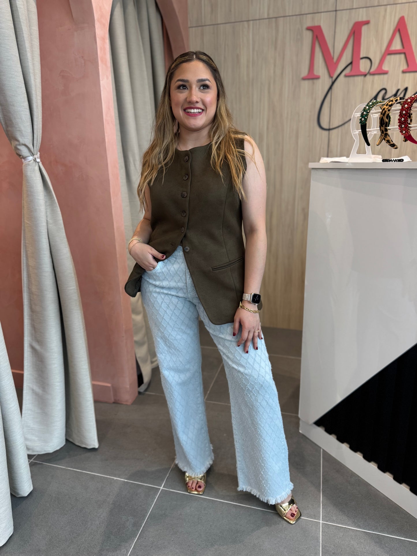 Pastel blue Wide leg Jeans