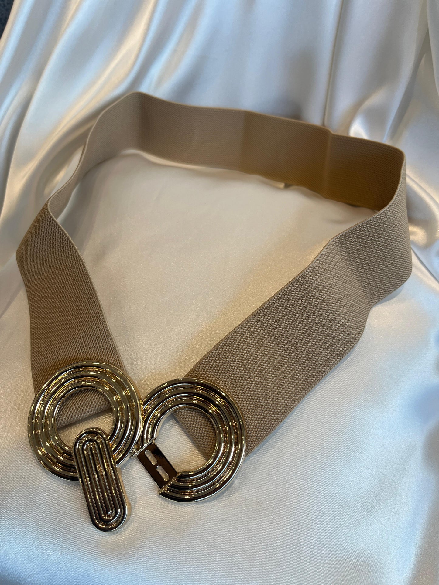 Correa elástica Beige