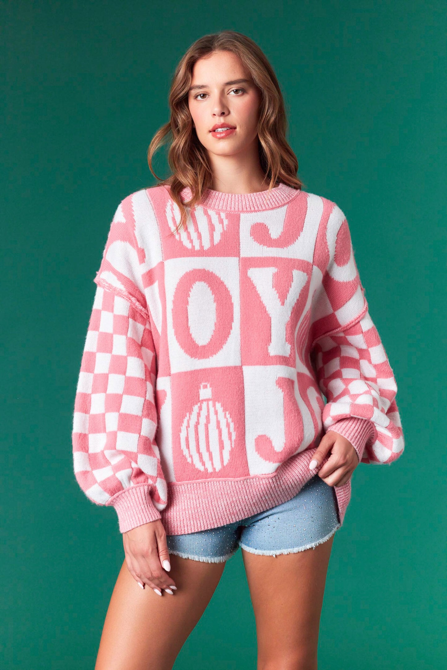 Pink Joy Oversized Sweater
