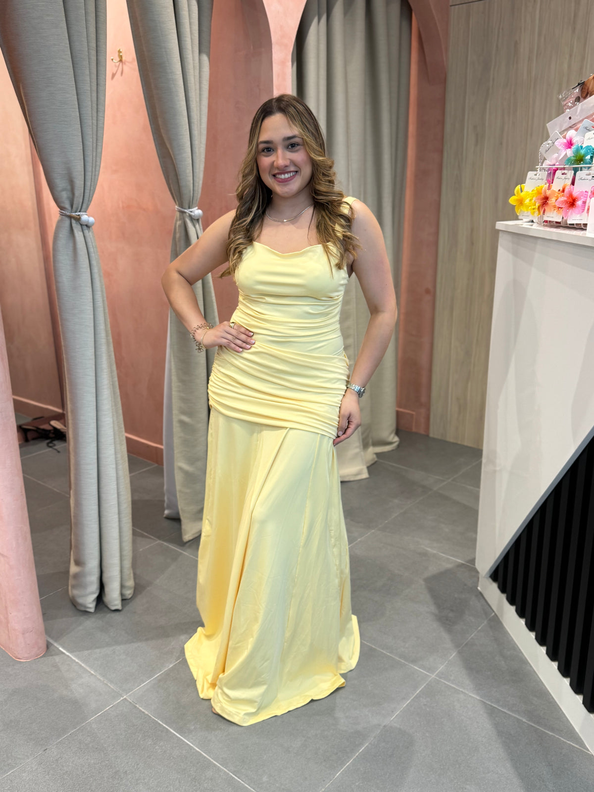 Aleja Baby Yellow Maxi Dress