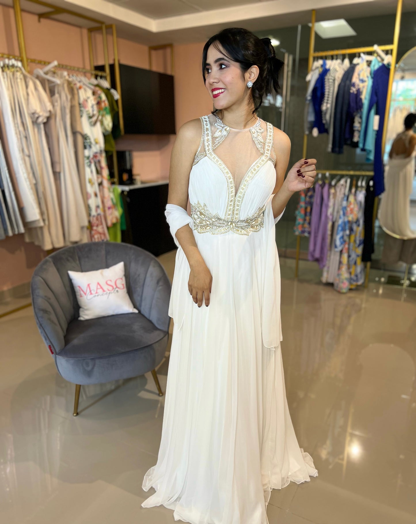White Formal Dress