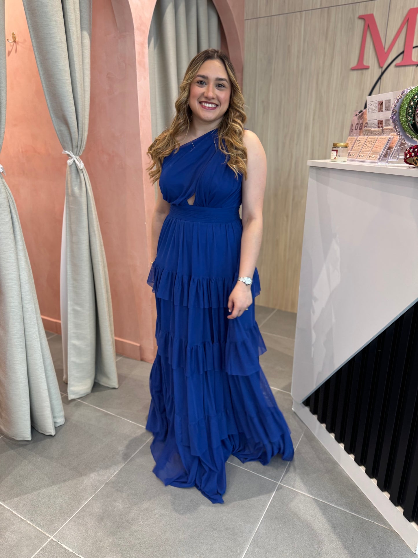 Vestido Azul Royal Abril