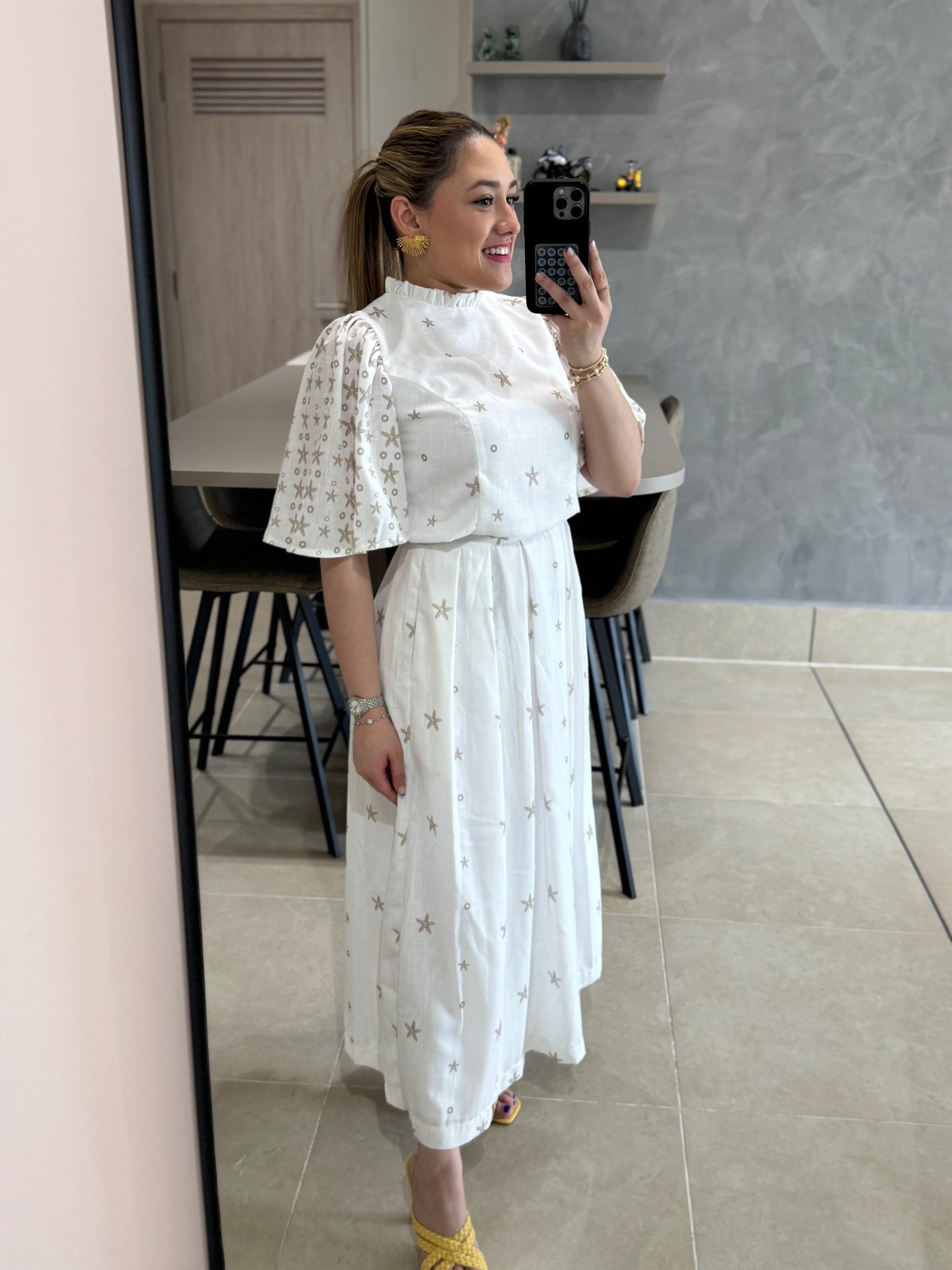 Set Cesi Lino Blanco