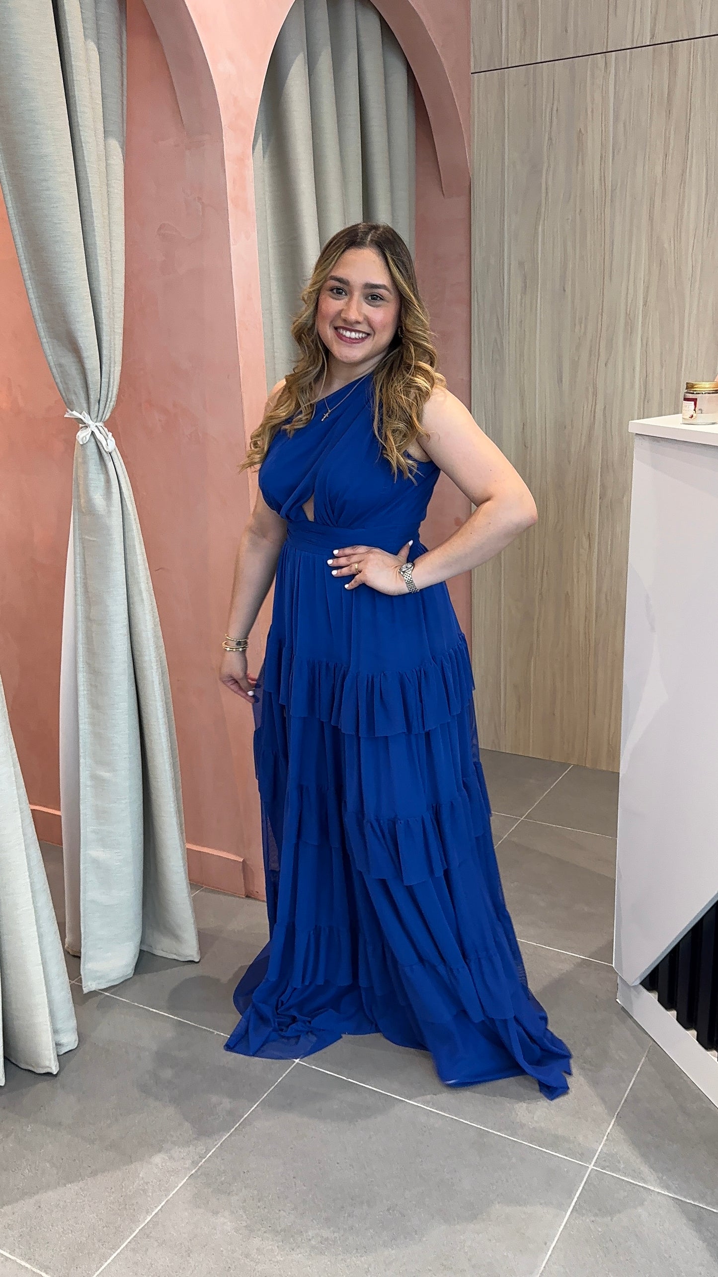 Vestido Azul Royal Abril