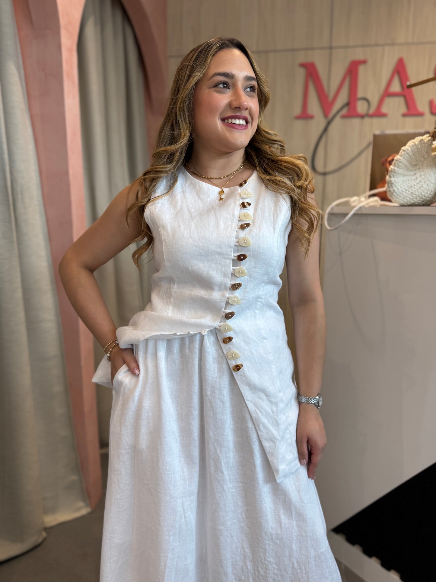 White Skirt Set