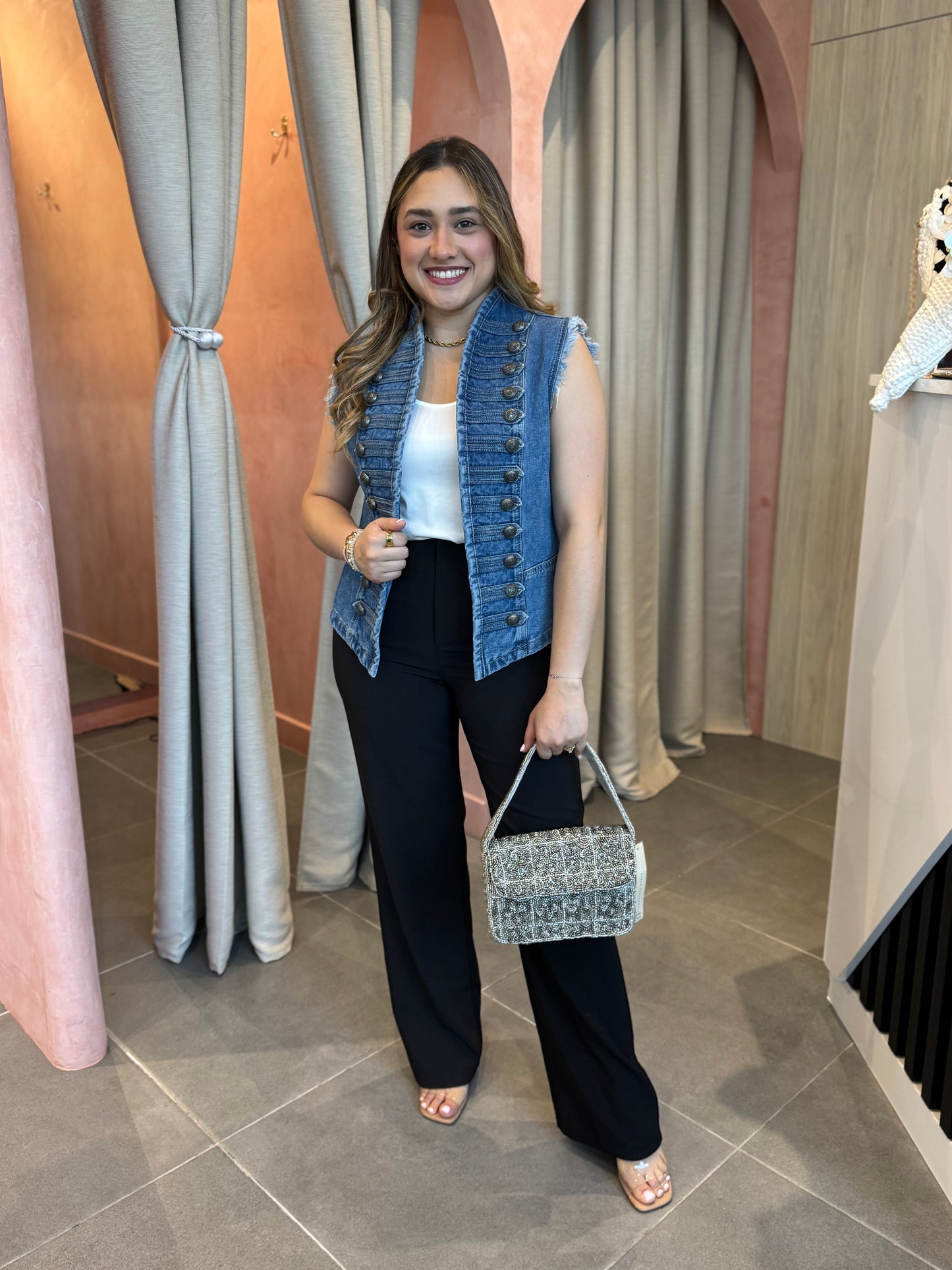 Chaleco Napoleón Denim