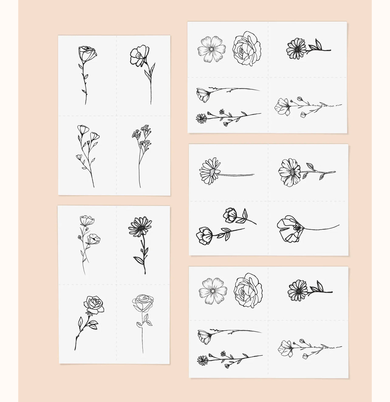 Blooming Pack / Temporary Tattoos