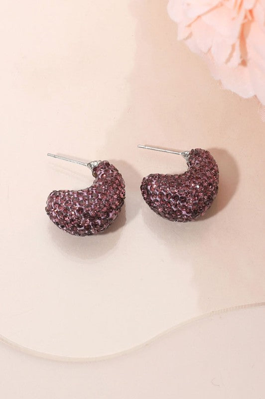 Pink Hoop Earrings - 21 nov