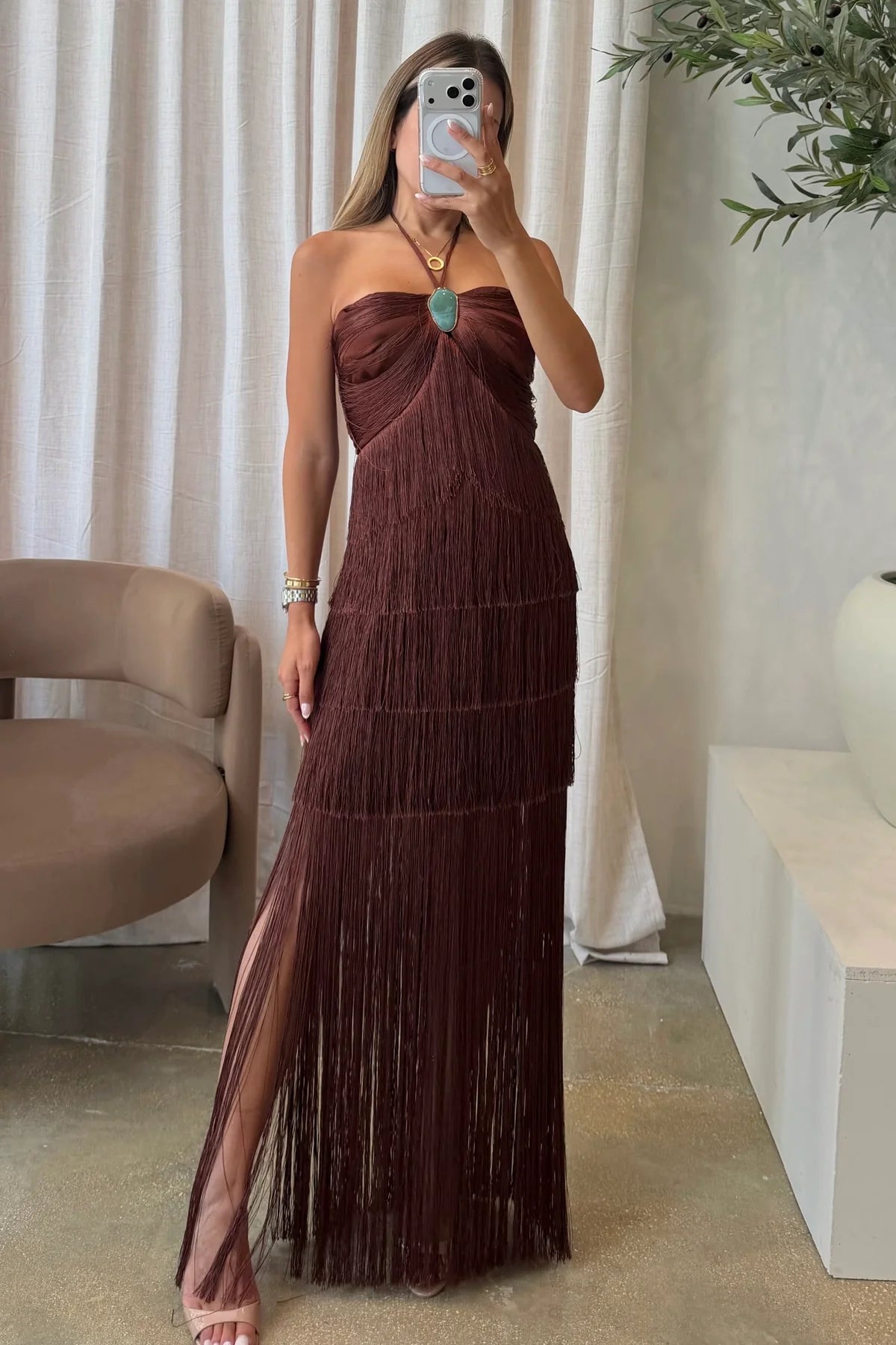 Maylin Choco Maxi Dress