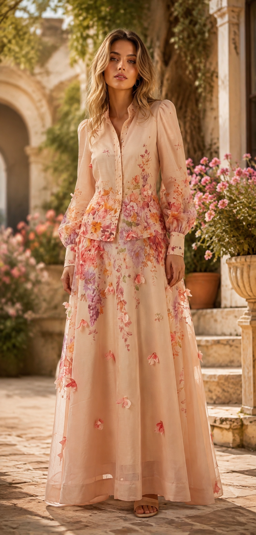 Ali Pink Skirt Set