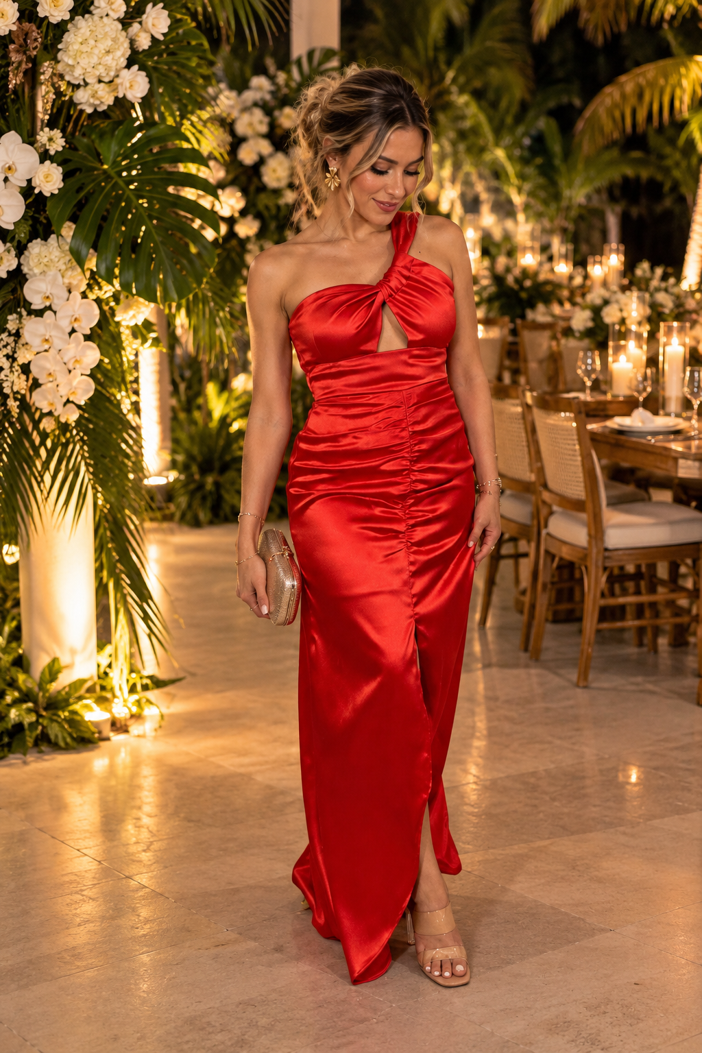 Vestido Beatriz Terracota