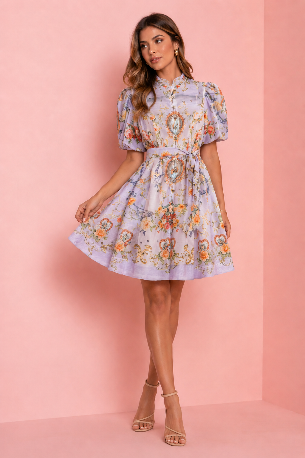 Lavander Mini Dress